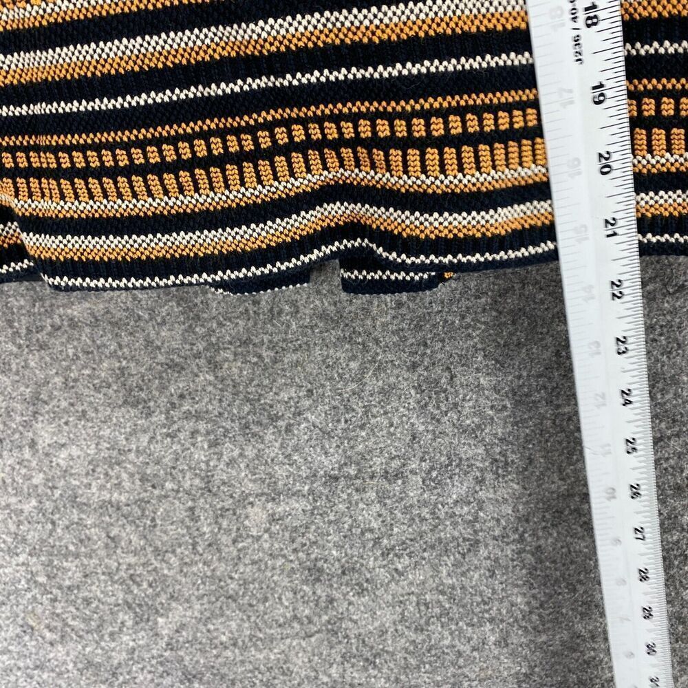 Doncaster Skirt Women 16 Plus Black Striped A-Line Midi Zipper Cotton Mid Rise - Picture 6 of 8